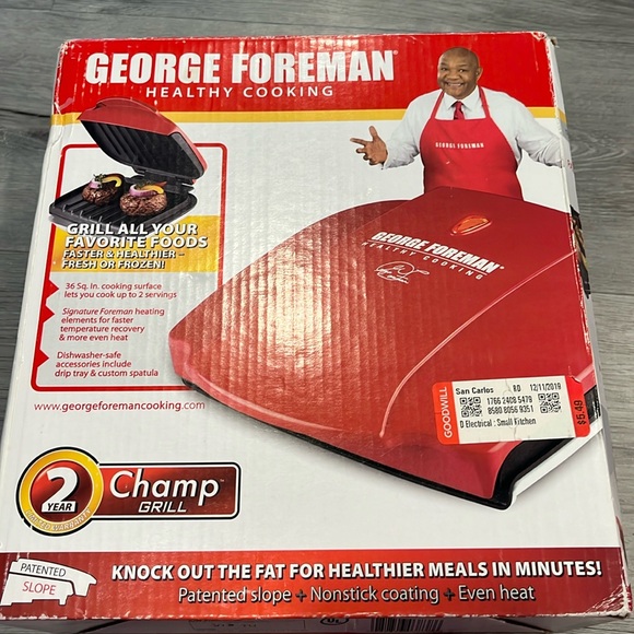George Foreman Champ Grill In Original Box - Picture 1 of 3